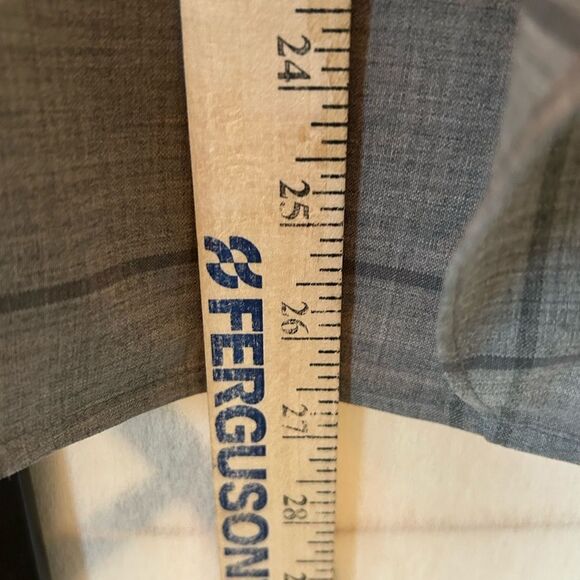 Banana Republic Windowpane Cascade Ruffle Wool Sleeveless Vest Top - Picture 5 of 5